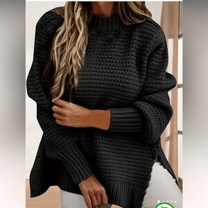 NWOT chunky knit mock turtleneck sweater size 3x
